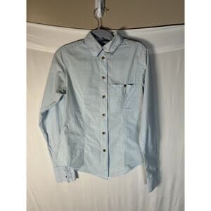 C.C. Filson Co. Women Size S Blue Plaid Long Sleeve Button Down Shirt heritage